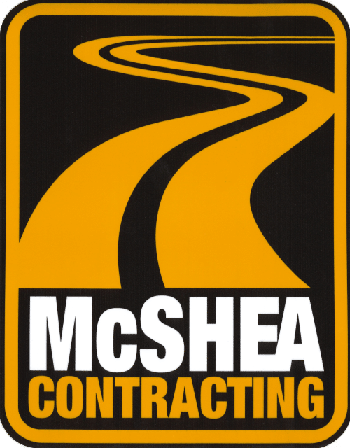 McShea Contracting logo representing commitment to quality pavement striping services